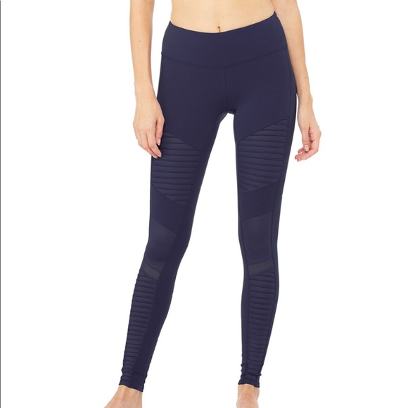 Alo Yoga moto legging navy NWT S - Picture 4 of 8
